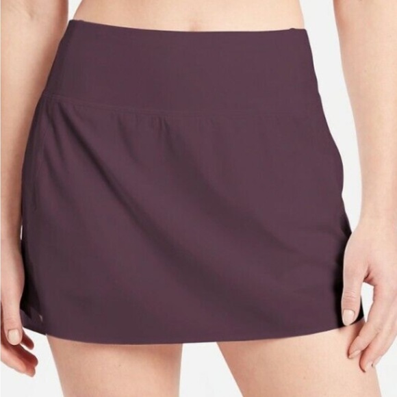 Athleta Pants - Athleta Women's Run With It Lined Purple Pickleball/Golf Skort Size XL